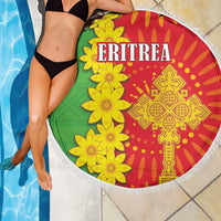 Eritrea Enkutatash Dashiki Beach Blanket With Folk Pattern - Wonder Print Shop