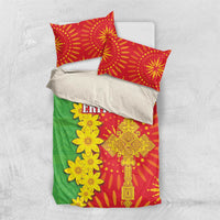Eritrea Enkutatash Dashiki Bedding Set With Folk Pattern - Wonder Print Shop