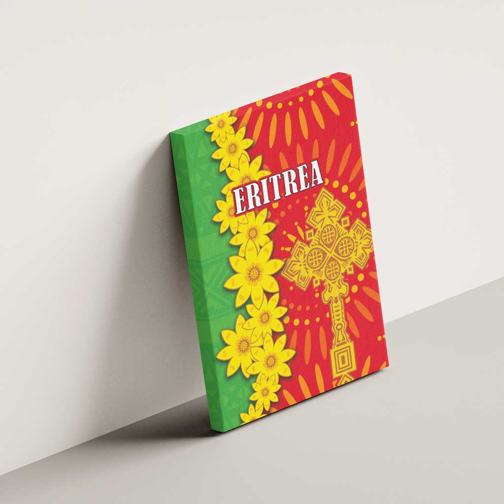 Eritrea Enkutatash Dashiki Canvas Wall Art With Folk Pattern - Wonder Print Shop