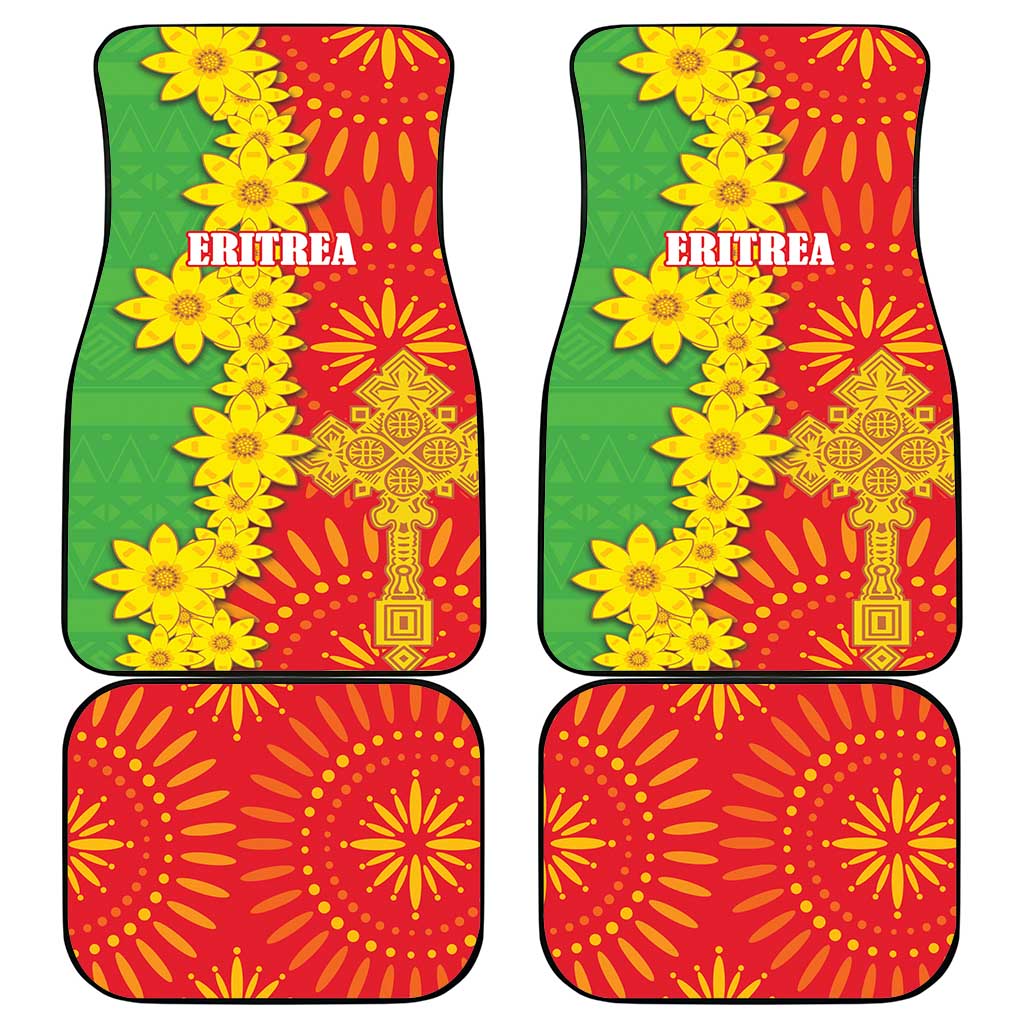 Eritrea Enkutatash Dashiki Car Mats With Folk Pattern - Wonder Print Shop