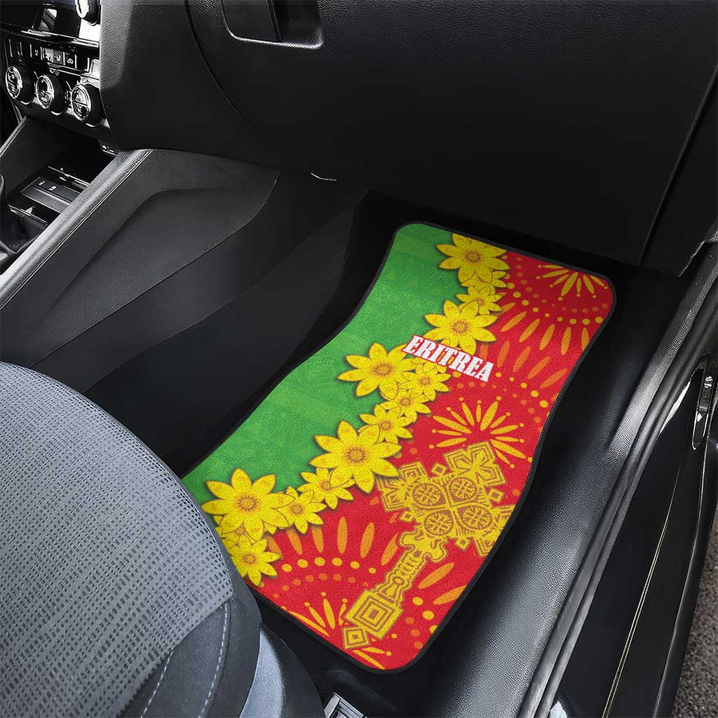 Eritrea Enkutatash Dashiki Car Mats With Folk Pattern - Wonder Print Shop