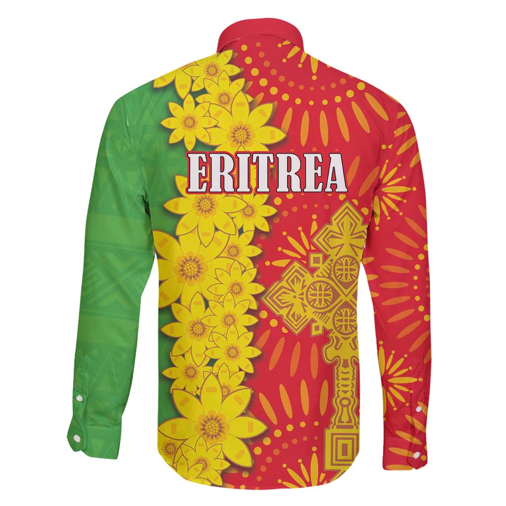 Eritrea Enkutatash Dashiki Family Matching Long Sleeve Bodycon Dress and Hawaiian Shirt With Folk Pattern - Wonder Print Shop