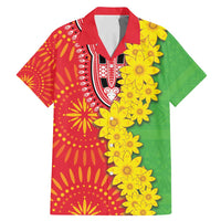 Eritrea Enkutatash Dashiki Family Matching Mermaid Dress and Hawaiian Shirt With Folk Pattern - Wonder Print Shop