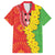 Eritrea Enkutatash Dashiki Family Matching Off The Shoulder Long Sleeve Dress and Hawaiian Shirt With Folk Pattern - Wonder Print Shop