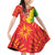 Eritrea Enkutatash Dashiki Family Matching Off Shoulder Short Dress and Hawaiian Shirt With Folk Pattern - Wonder Print Shop