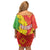 Eritrea Enkutatash Dashiki Family Matching Off Shoulder Short Dress and Hawaiian Shirt With Folk Pattern - Wonder Print Shop