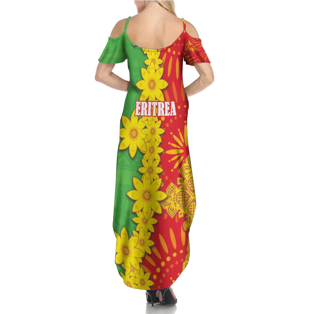 Eritrea Enkutatash Dashiki Family Matching Summer Maxi Dress and Hawaiian Shirt With Folk Pattern - Wonder Print Shop