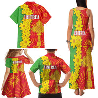 Eritrea Enkutatash Dashiki Family Matching Tank Maxi Dress and Hawaiian Shirt With Folk Pattern - Wonder Print Shop