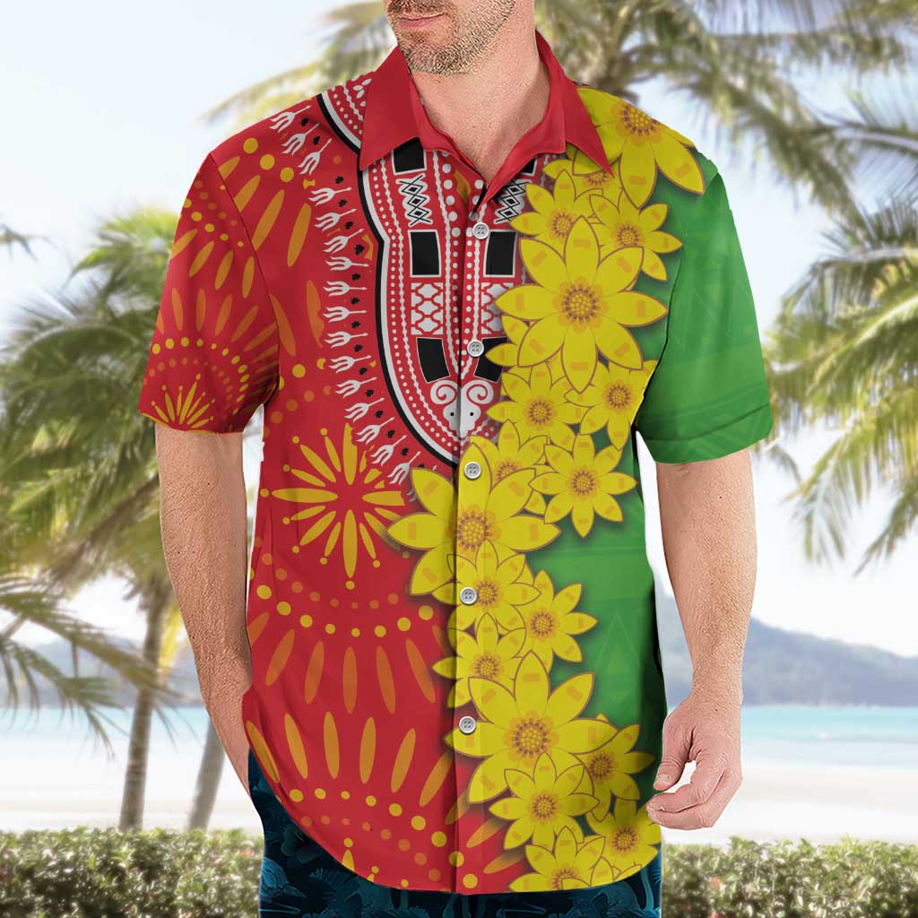 Eritrea Enkutatash Dashiki Hawaiian Shirt With Folk Pattern - Wonder Print Shop