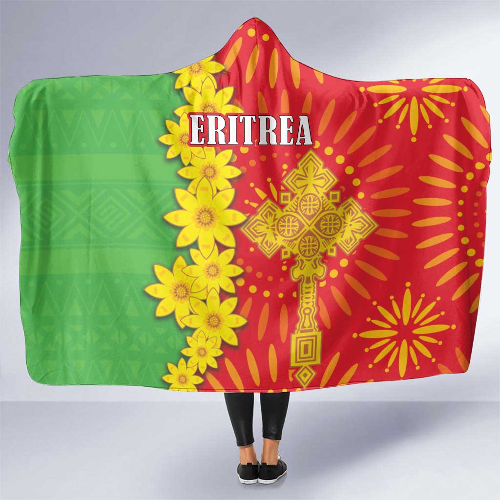 Eritrea Enkutatash Dashiki Hooded Blanket With Folk Pattern
