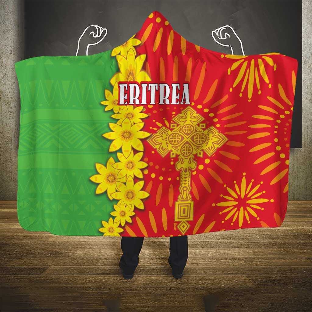 Eritrea Enkutatash Dashiki Hooded Blanket With Folk Pattern