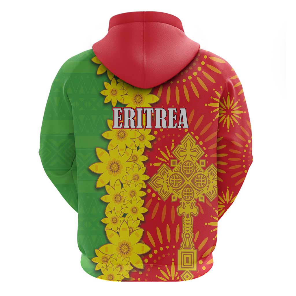 Eritrea Enkutatash Dashiki Hoodie With Folk Pattern - Wonder Print Shop