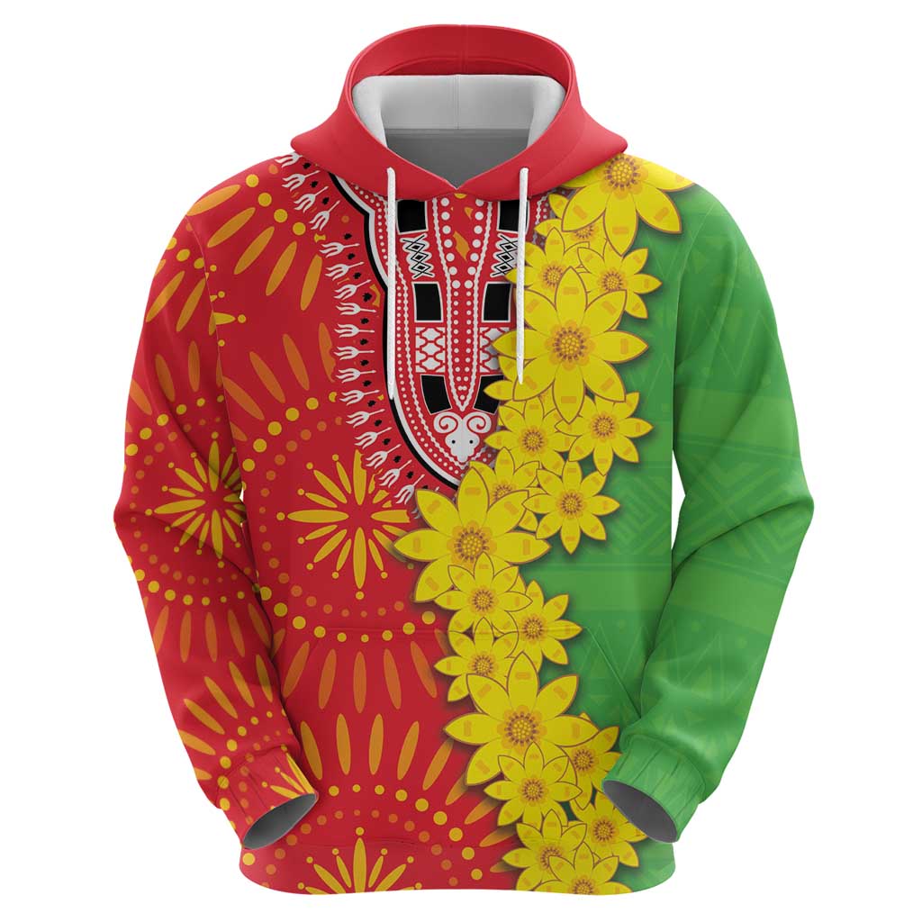 Eritrea Enkutatash Dashiki Hoodie With Folk Pattern - Wonder Print Shop