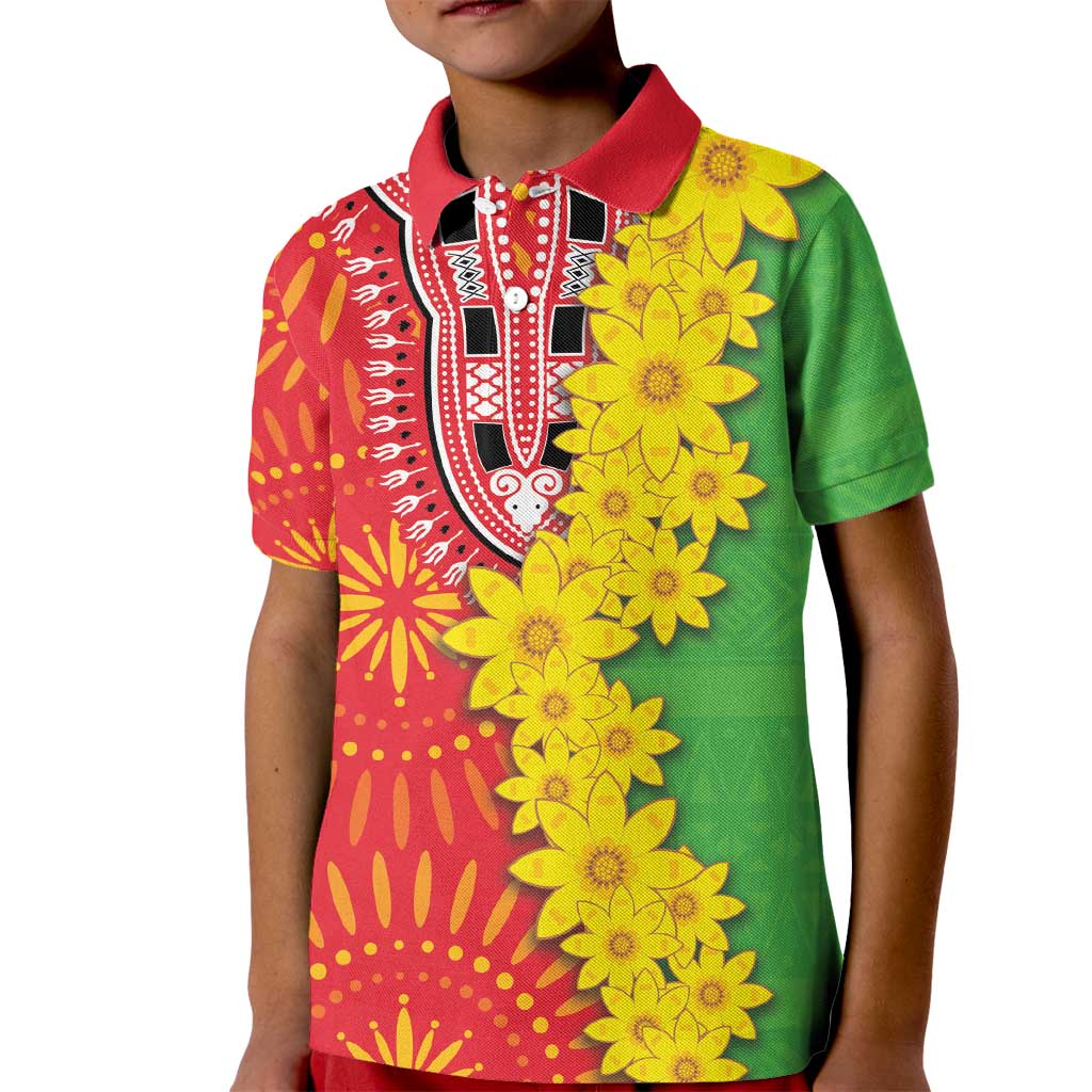 Eritrea Enkutatash Dashiki Kid Polo Shirt With Folk Pattern - Wonder Print Shop