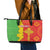Eritrea Enkutatash Dashiki Leather Tote Bag With Folk Pattern - Wonder Print Shop