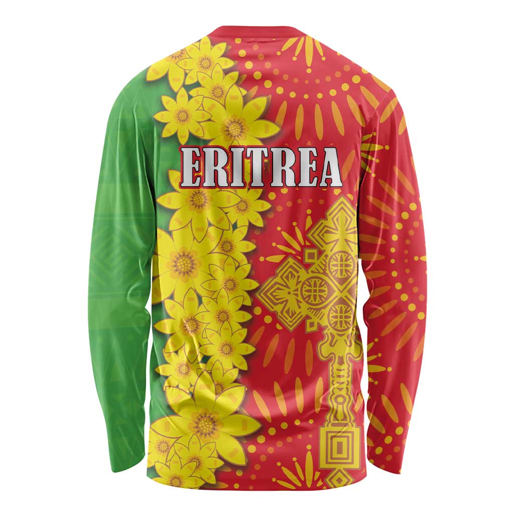Eritrea Enkutatash Dashiki Long Sleeve Shirt With Folk Pattern - Wonder Print Shop
