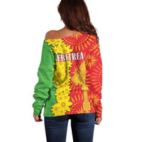 Eritrea Enkutatash Dashiki Off Shoulder Sweater With Folk Pattern - Wonder Print Shop