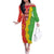 Eritrea Enkutatash Dashiki Off The Shoulder Long Sleeve Dress With Folk Pattern - Wonder Print Shop
