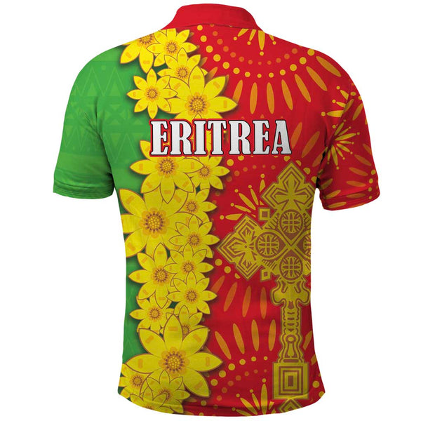 Happy Enkutatash Eritrea Personalized Kid Polo Shirt Beautiful Afro Girl Adey Abeba Flower LT9