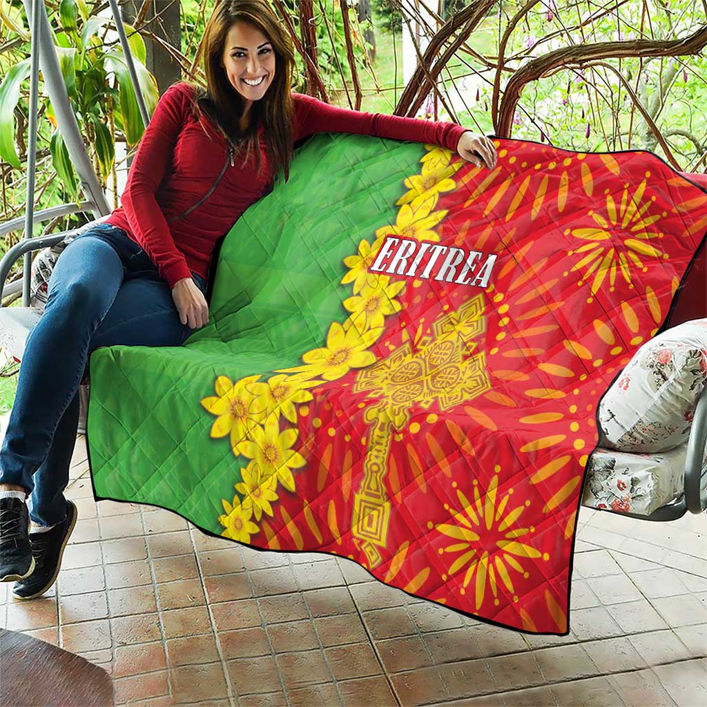 Eritrea Enkutatash Dashiki Quilt With Folk Pattern - Wonder Print Shop
