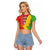 Eritrea Enkutatash Dashiki Raglan Cropped T Shirt With Folk Pattern - Wonder Print Shop