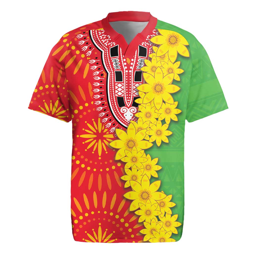 Eritrea Enkutatash Dashiki Rugby Jersey With Folk Pattern - Wonder Print Shop