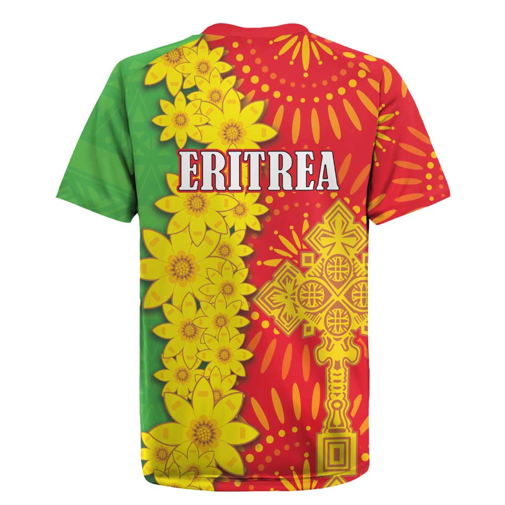Eritrea Enkutatash Dashiki Rugby Jersey With Folk Pattern - Wonder Print Shop