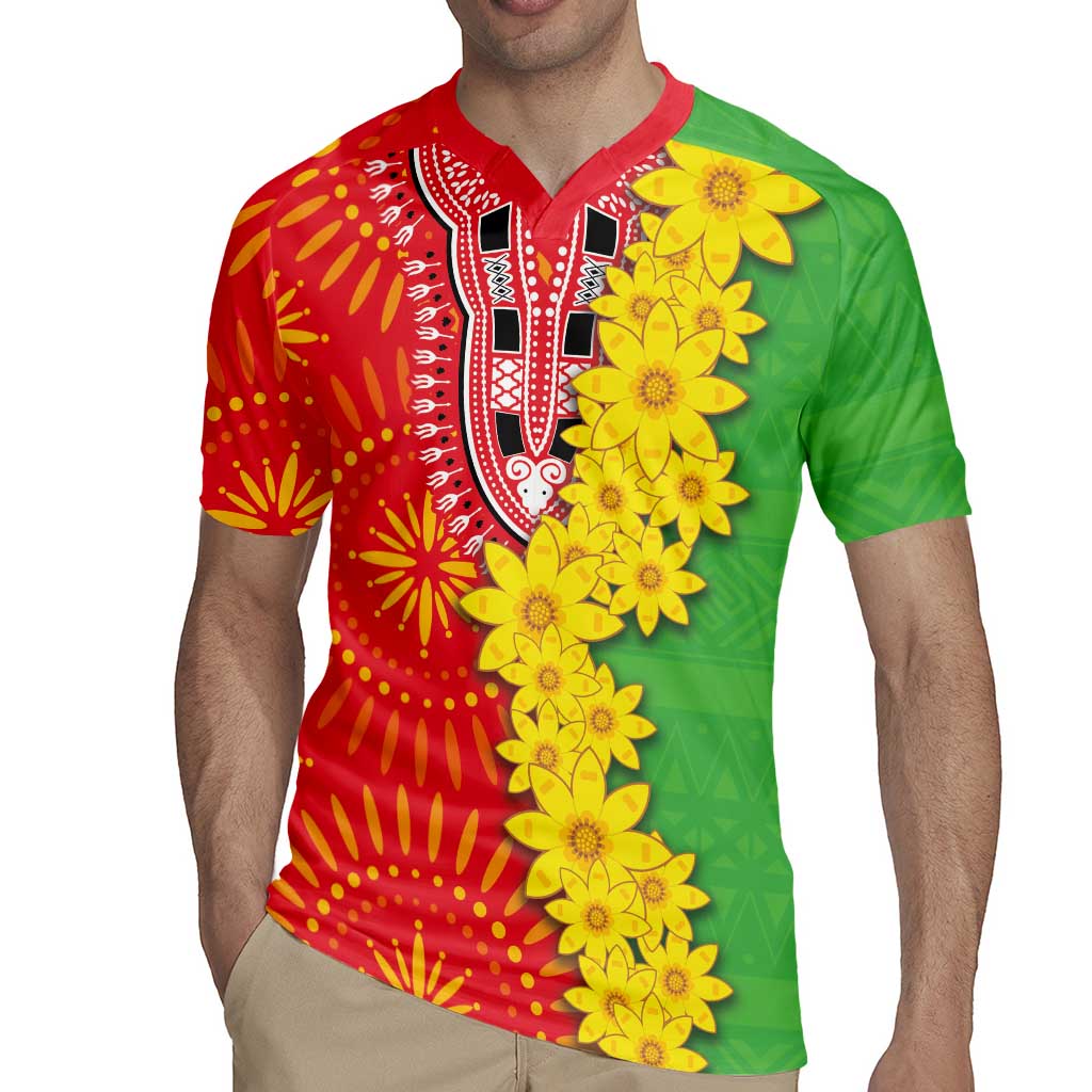 Eritrea Enkutatash Dashiki Rugby Jersey With Folk Pattern - Wonder Print Shop