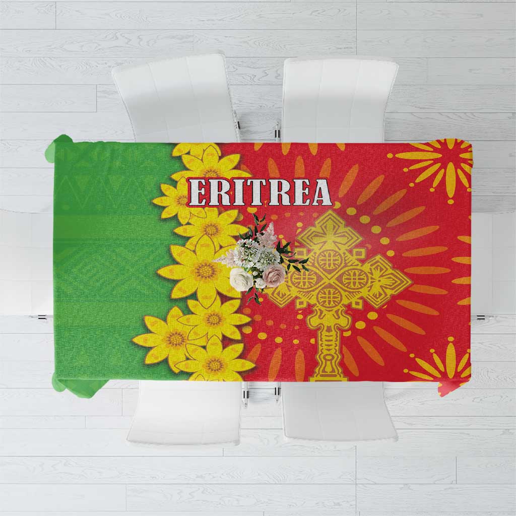 Eritrea Enkutatash Dashiki Tablecloth With Folk Pattern - Wonder Print Shop