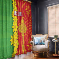 Eritrea Enkutatash Dashiki Window Curtain With Folk Pattern - Wonder Print Shop