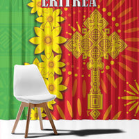 Eritrea Enkutatash Dashiki Window Curtain With Folk Pattern - Wonder Print Shop