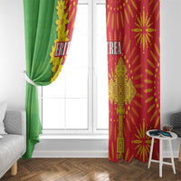 Eritrea Enkutatash Dashiki Window Curtain With Folk Pattern - Wonder Print Shop