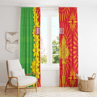 Eritrea Enkutatash Dashiki Window Curtain With Folk Pattern - Wonder Print Shop