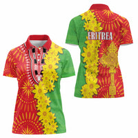 Eritrea Enkutatash Dashiki Women Polo Shirt With Folk Pattern - Wonder Print Shop