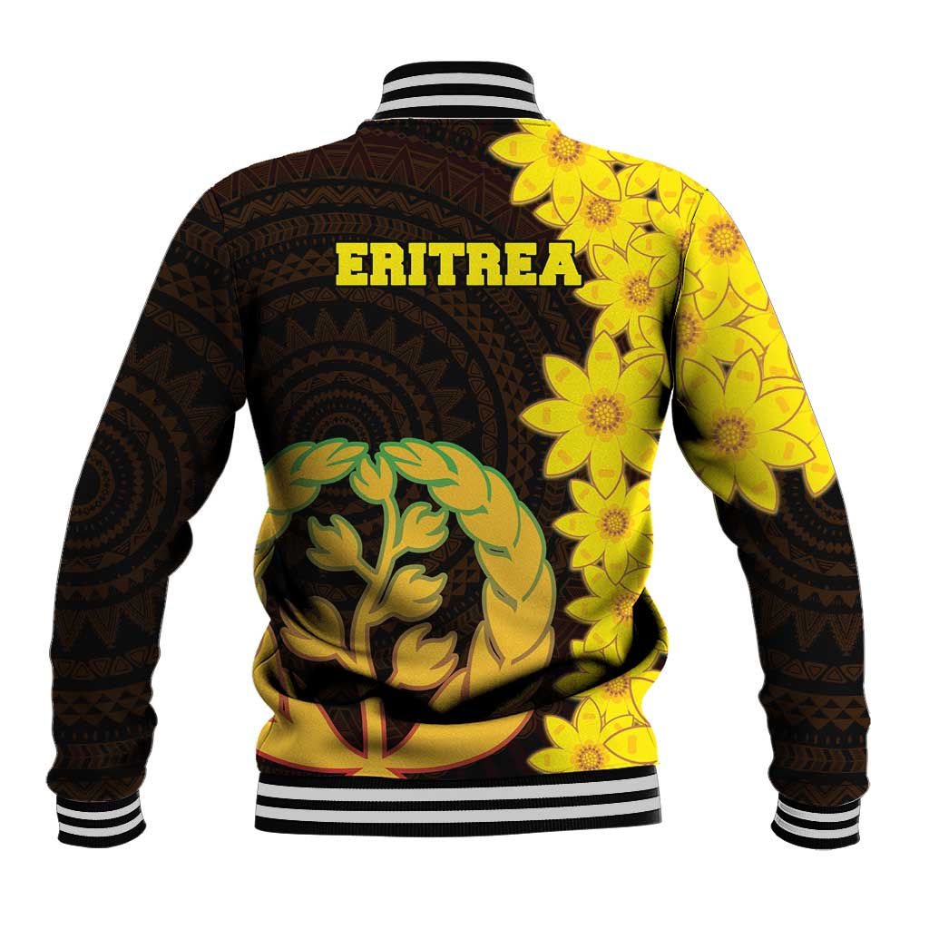 Enkutatash Eritrea New Year Baseball Jacket With Coat Of Arms - Wonder Print Shop