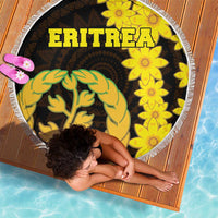 Enkutatash Eritrea New Year Beach Blanket With Coat Of Arms - Wonder Print Shop