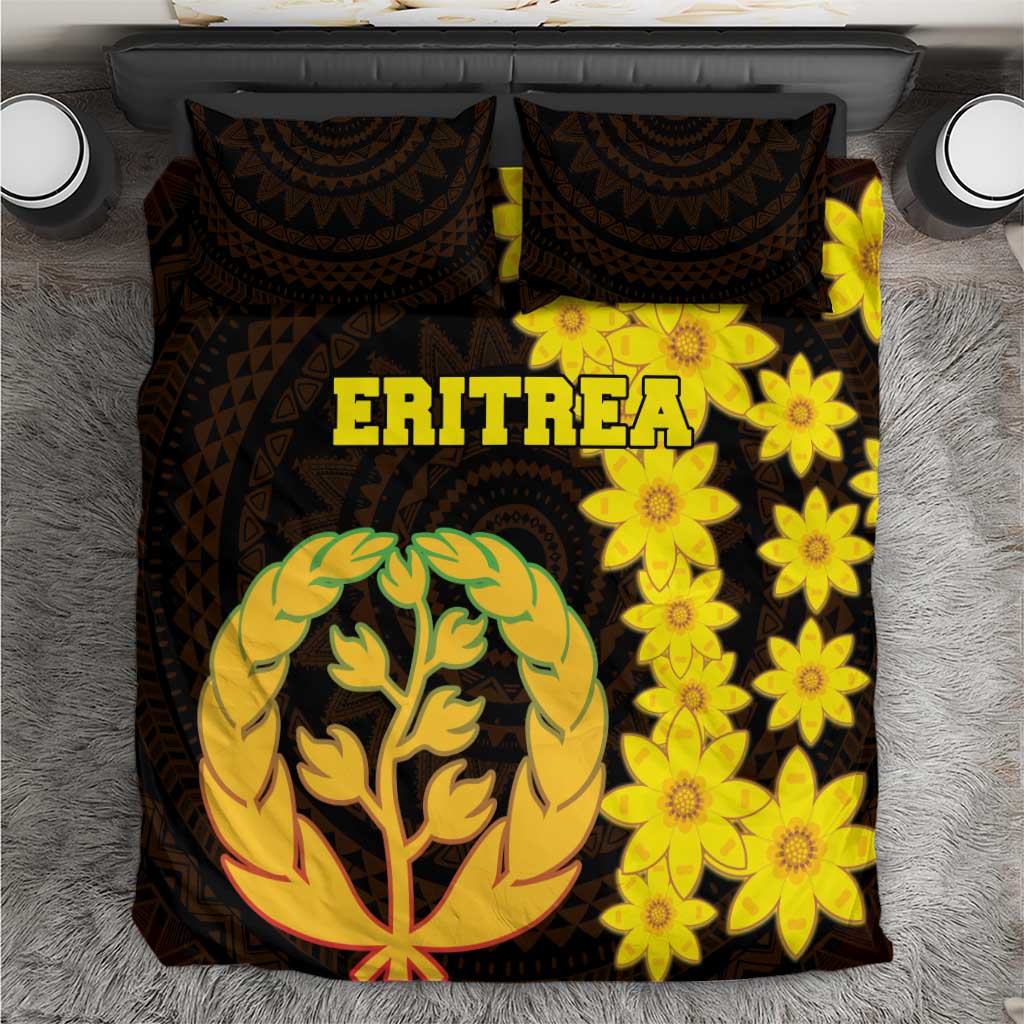 Enkutatash Eritrea New Year Bedding Set With Coat Of Arms - Wonder Print Shop