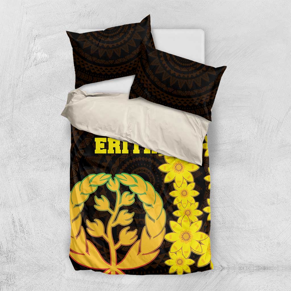 Enkutatash Eritrea New Year Bedding Set With Coat Of Arms - Wonder Print Shop