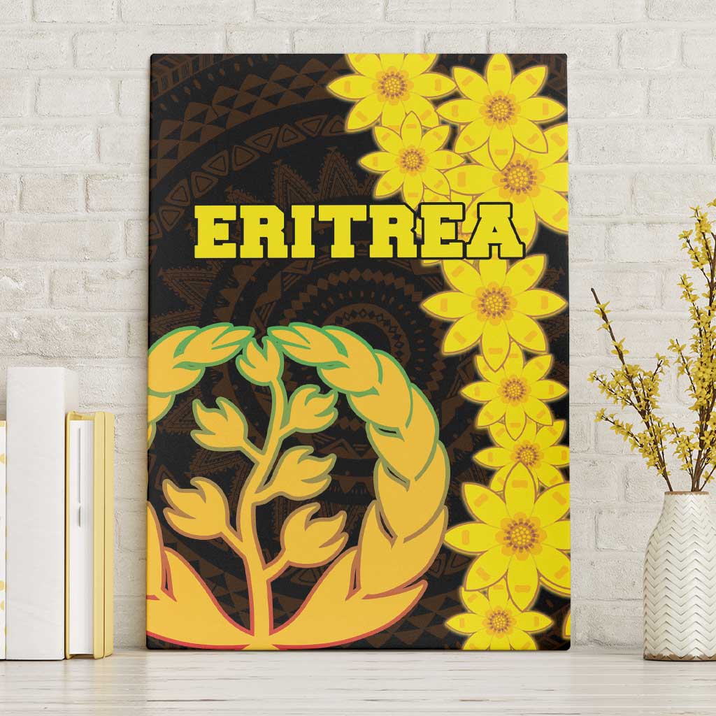 Enkutatash Eritrea New Year Canvas Wall Art With Coat Of Arms - Wonder Print Shop