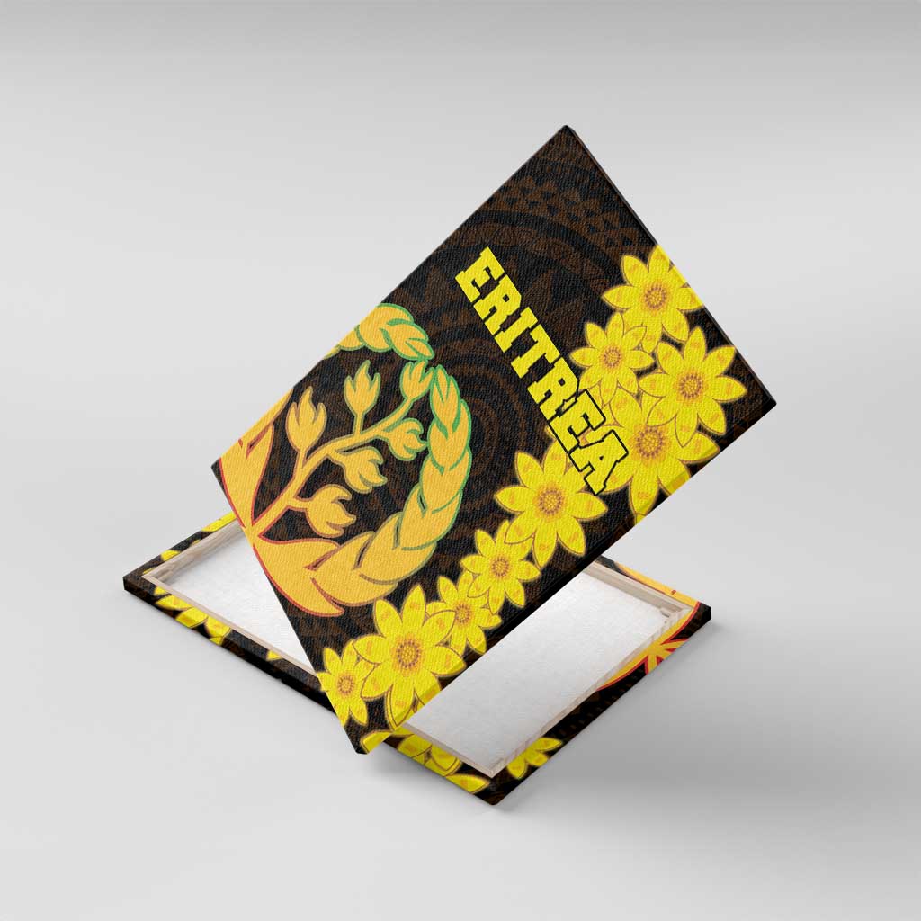 Enkutatash Eritrea New Year Canvas Wall Art With Coat Of Arms - Wonder Print Shop