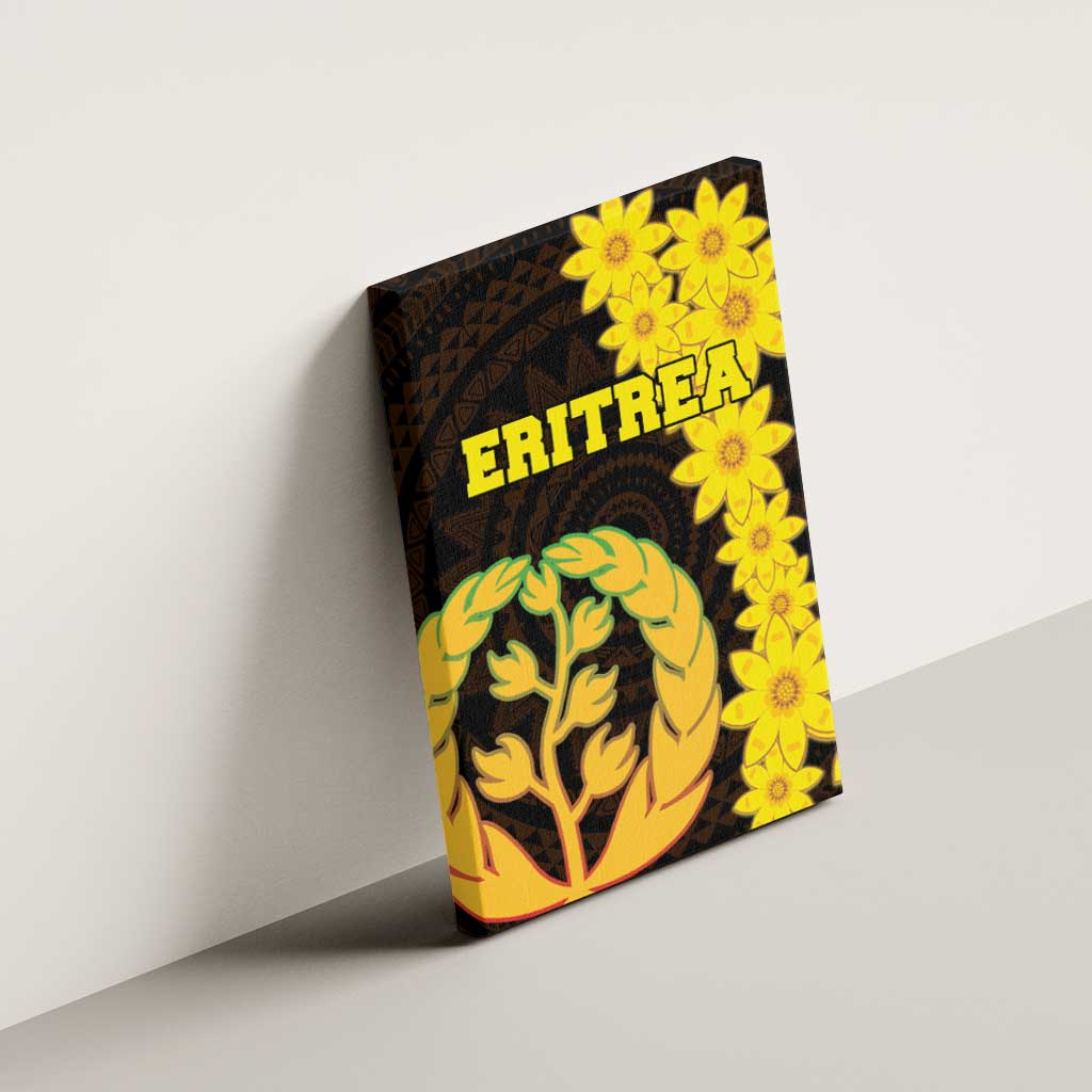Enkutatash Eritrea New Year Canvas Wall Art With Coat Of Arms - Wonder Print Shop