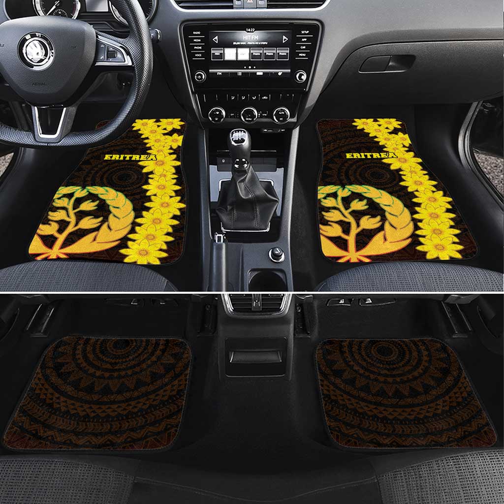 Enkutatash Eritrea New Year Car Mats With Coat Of Arms - Wonder Print Shop