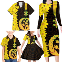 Enkutatash Eritrea New Year Family Matching Long Sleeve Bodycon Dress and Hawaiian Shirt With Coat Of Arms - Wonder Print Shop