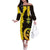 Enkutatash Eritrea New Year Family Matching Off The Shoulder Long Sleeve Dress and Hawaiian Shirt With Coat Of Arms - Wonder Print Shop
