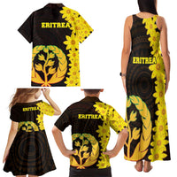 Enkutatash Eritrea New Year Family Matching Tank Maxi Dress and Hawaiian Shirt With Coat Of Arms - Wonder Print Shop