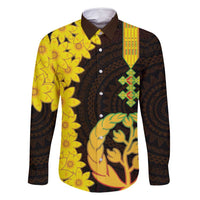 Enkutatash Eritrea New Year Family Matching Tank Maxi Dress and Hawaiian Shirt With Coat Of Arms - Wonder Print Shop