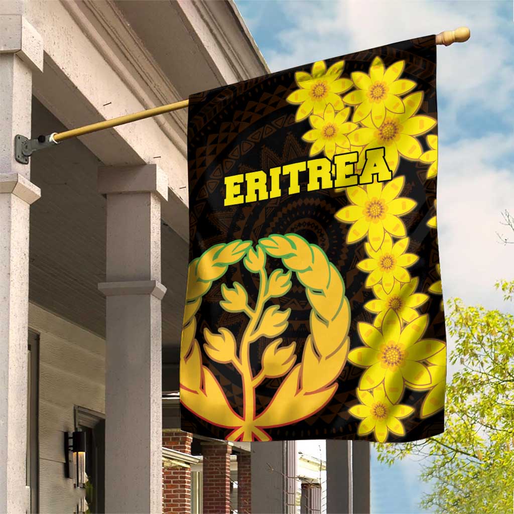 Enkutatash Eritrea New Year Garden Flag With Coat Of Arms - Wonder Print Shop
