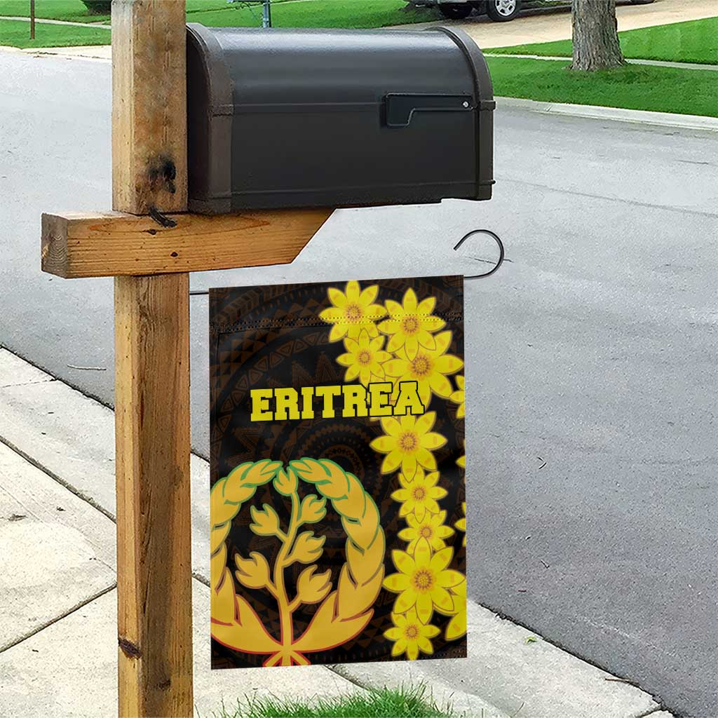 Enkutatash Eritrea New Year Garden Flag With Coat Of Arms - Wonder Print Shop