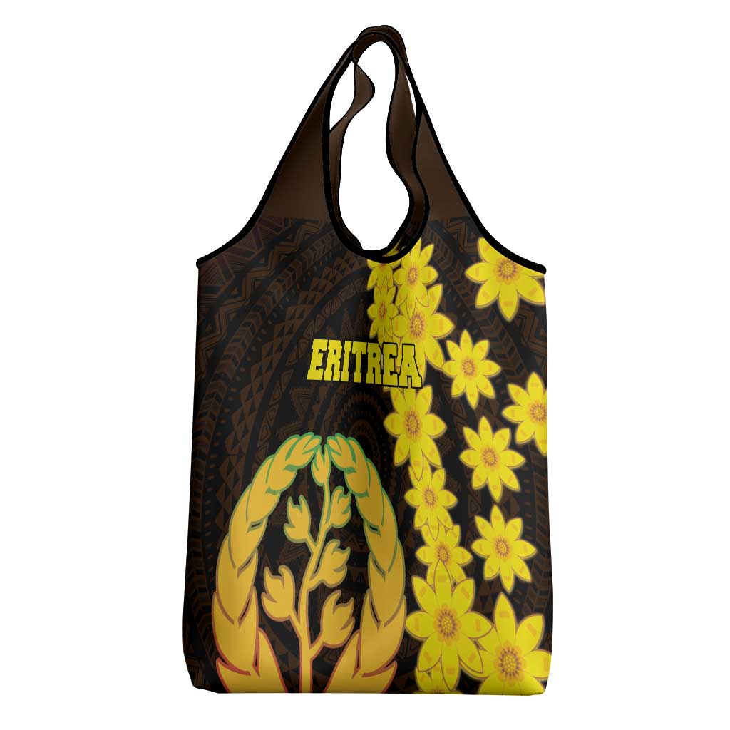 Enkutatash Eritrea New Year Grocery Bag With Coat Of Arms