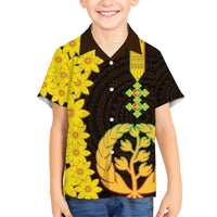 Enkutatash Eritrea New Year Kid Hawaiian Shirt With Coat Of Arms - Wonder Print Shop